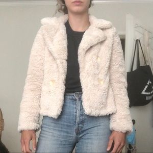 FAUX FUR GAP JACKET XS